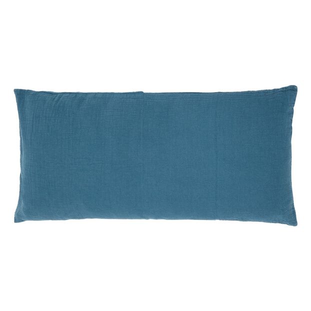 Coussin en coton jacquard effet froissé-product