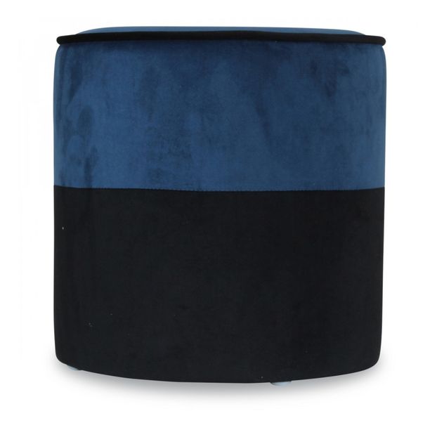Pouf en velours noir-product