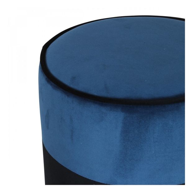 Pouf en velours noir-product