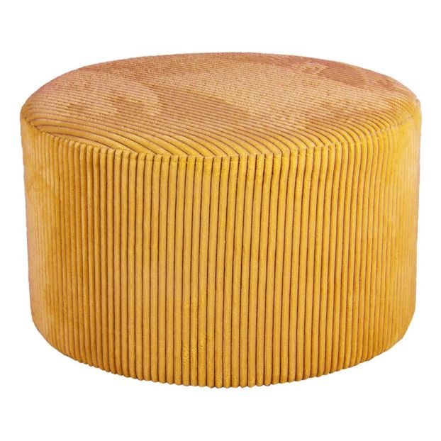 Ribbed velvet pouffe-product