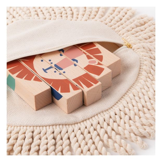 Cubes en bois animaux de la savane-product