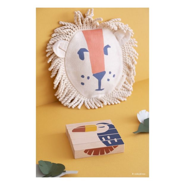 Cubes en bois animaux de la savane-product