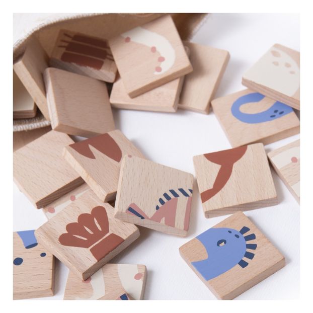 Cubes en bois animaux de la mer-product