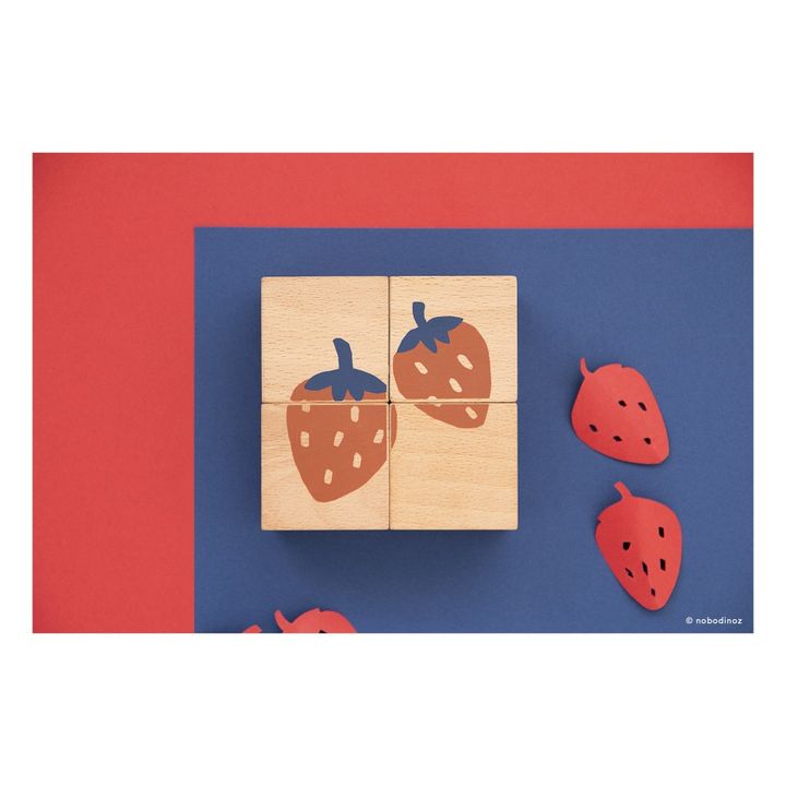Cubes en bois fruits- Image produit n°1