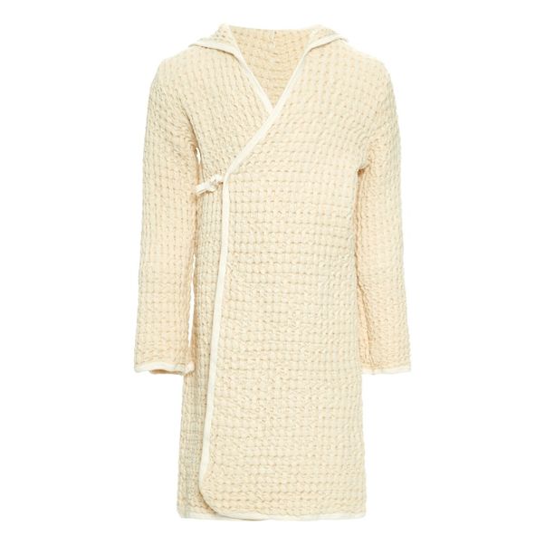 Peignoir enfant en gros nid d'abeille avec capuche-product