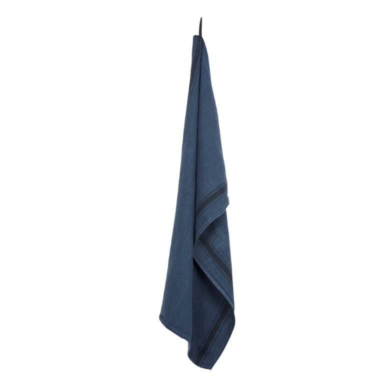 Strofinaccio in lino Olbia Blu indaco- Immagine del prodotto n°0