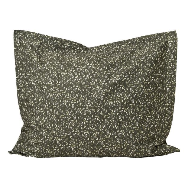 Taie d'oreiller en percale de coton Floral Moss-product