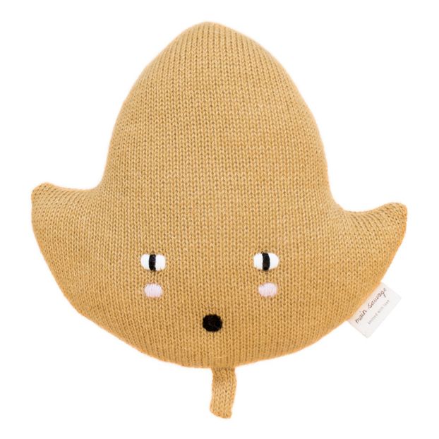 Mini Coussin Feuille Moutarde-product