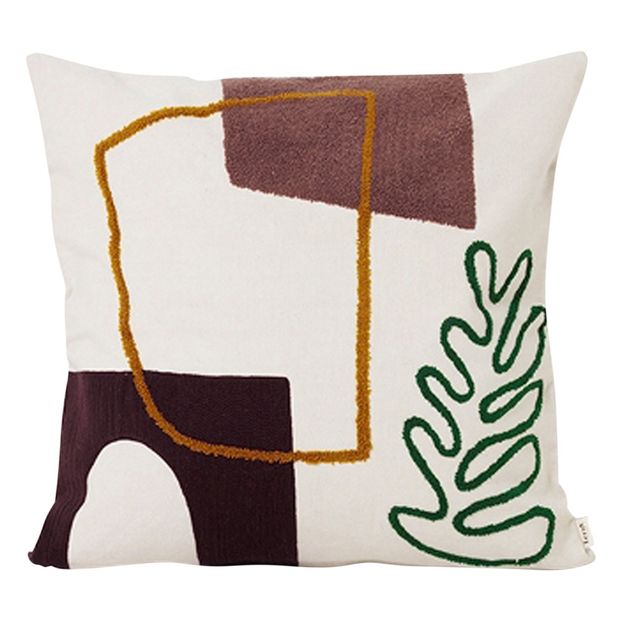 Mirage Leaf Cotton Cushion -product