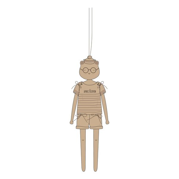 Pantin ours en bois Marius-product