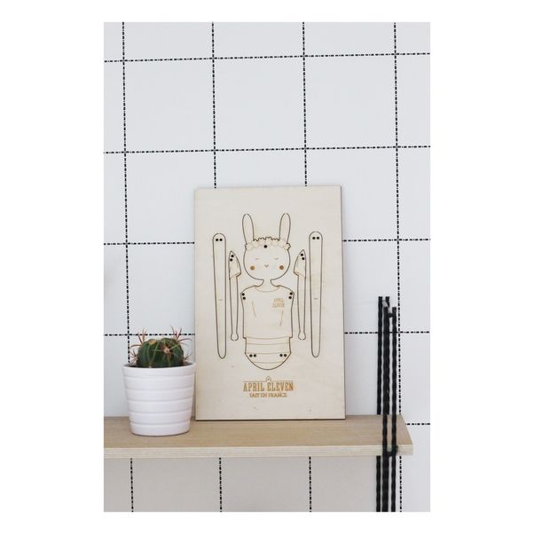 Pantin lapin en bois Faustine-product