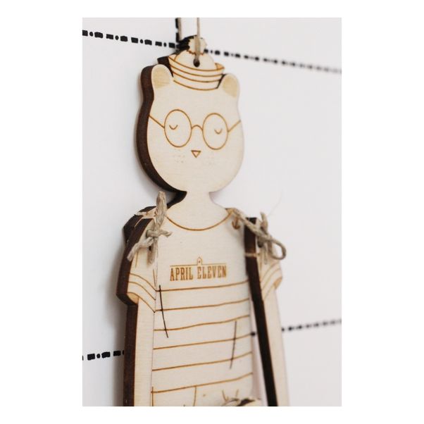 Pantin ours en bois Marius-product