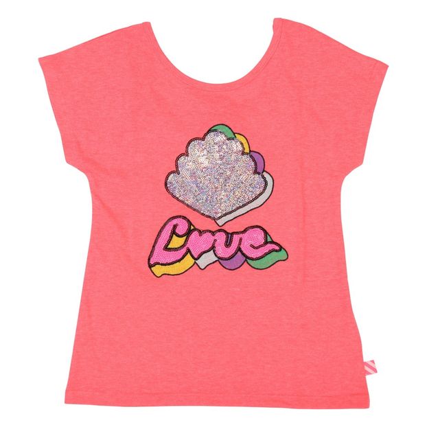 T-Shirt mit Pailletten Love -product