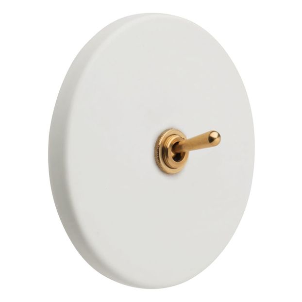 Schalter aus Messing und Porzellan-product