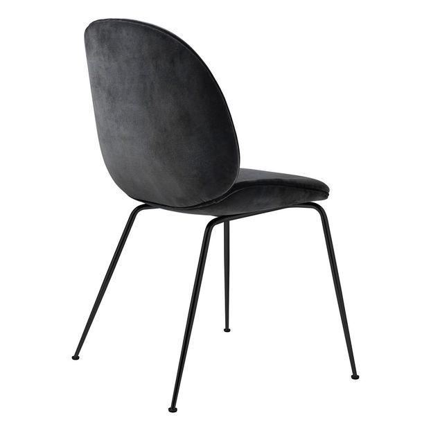 Sedia Bettle imbottita Conic GamFratesi 2013 Nero/Velluto-product