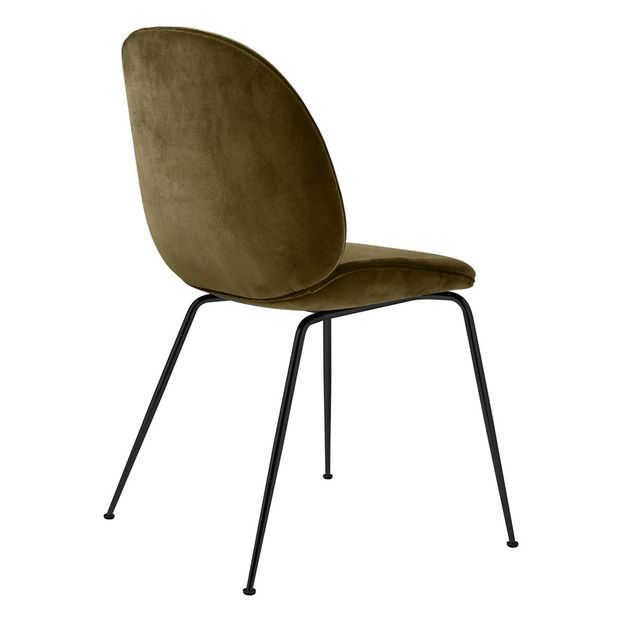 Polsterstuhl Beetle mit konischer Grundform, GamFratesi 2013, Schwarz/Samt-product
