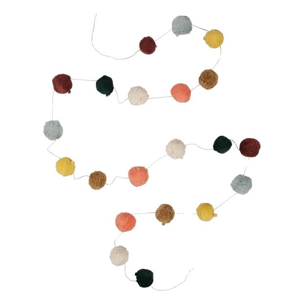 Guirlande de pompons en coton-product