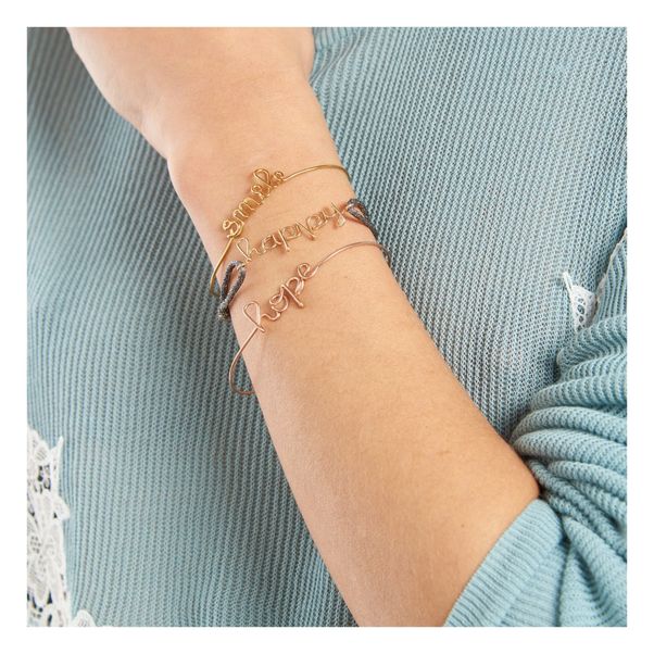 Gold Plated Copper Smile Bracelet-product