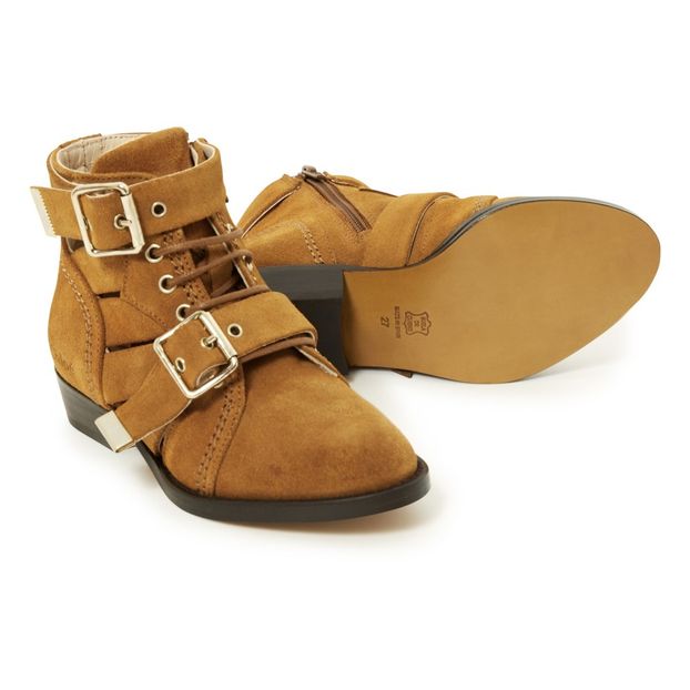 Striped Suede Boots -product
