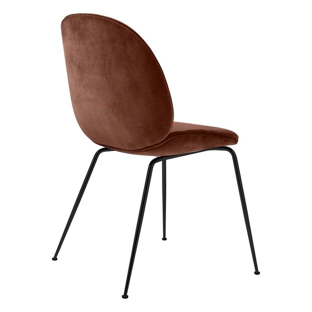 Polsterstuhl Beetle mit konischer Grundform, GamFratesi 2013, Schwarz/Samt-product