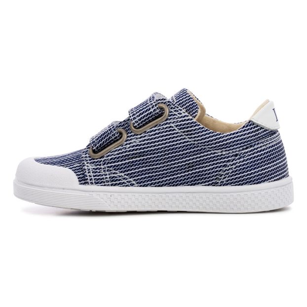 Stitch twill velcro trainers-product