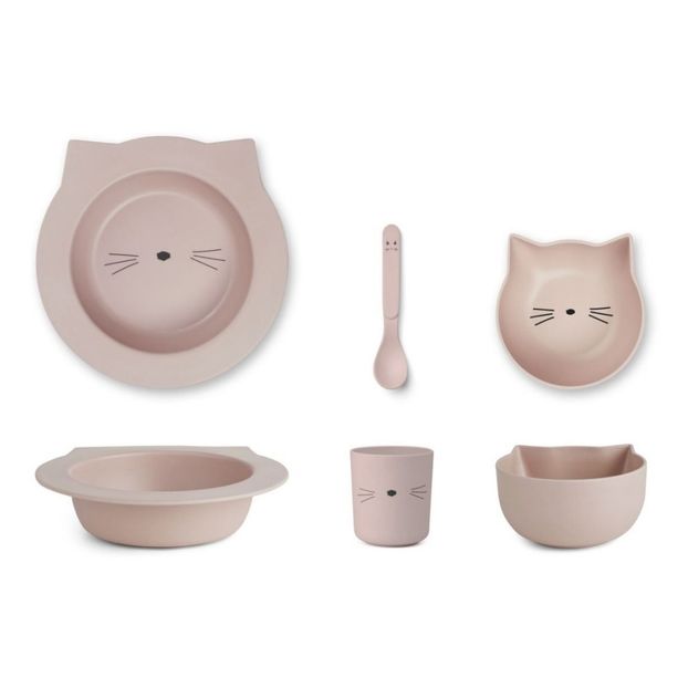 Set vaisselle en Bambou Chat - Set de 4-product