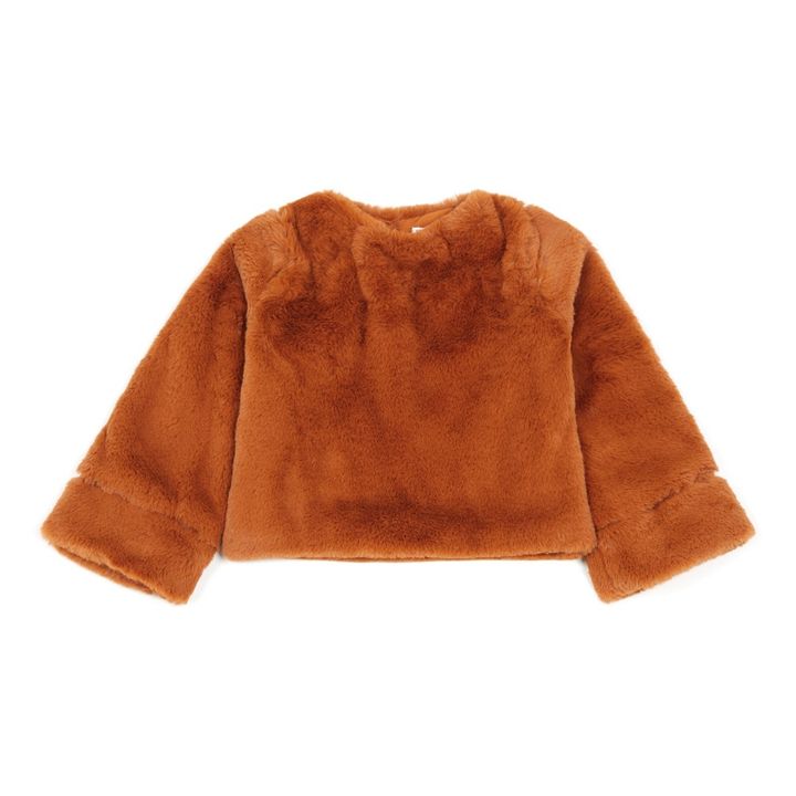 Izis Faux Fur Sweat | Rust- Product image n°0