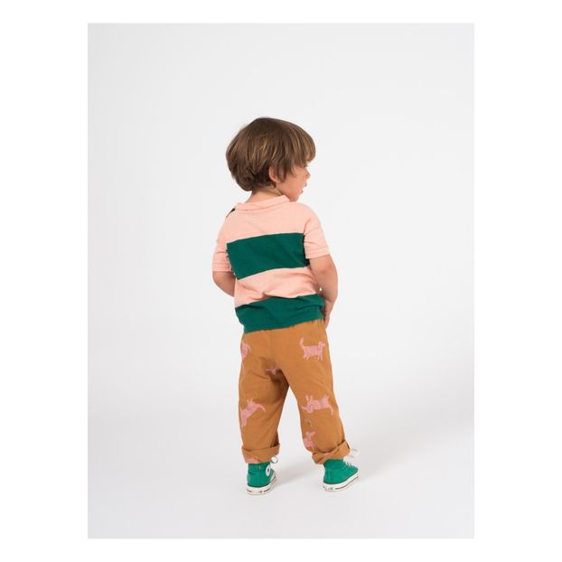 Two-tone linen t-shirt-product