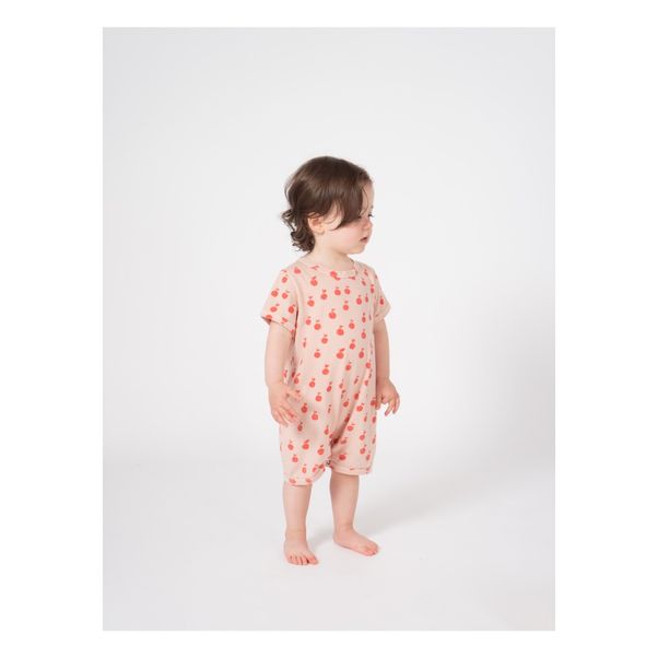 Peach printed romper-product
