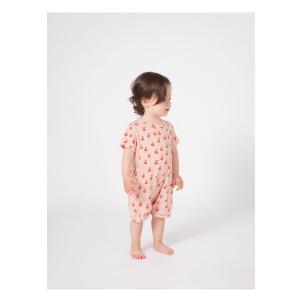 Peach printed romper-product