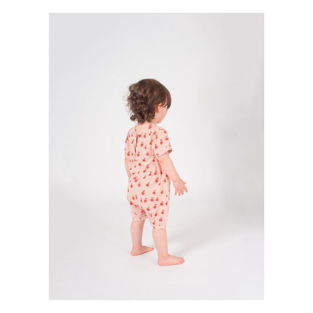 Peach printed romper-product