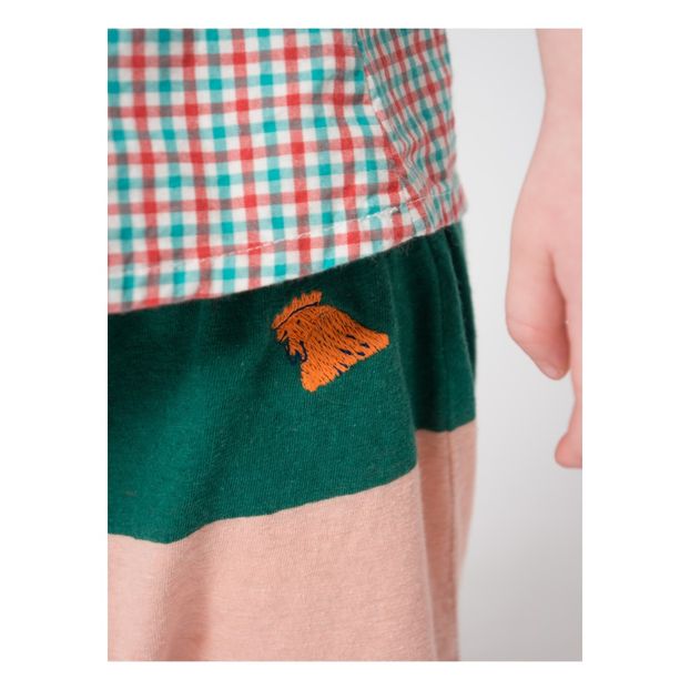 Striped cotton and linen baby trousers-product