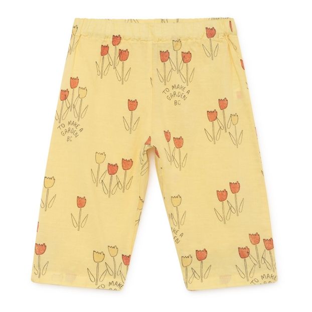 Tulips cotton and linen trousers -product