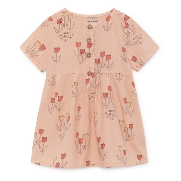 Tulips cottton and linen dress -product