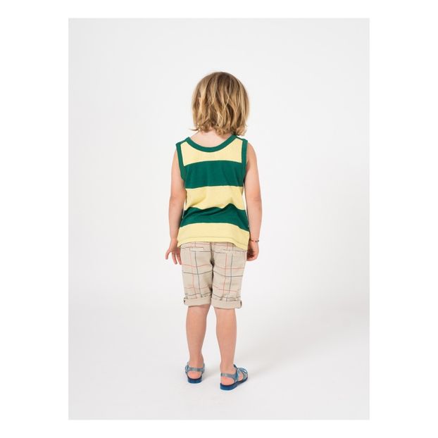 Striped organic cotton tank top -product