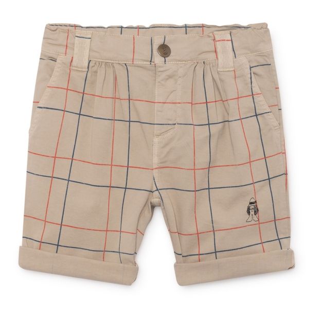 Checkered chino shorts -product
