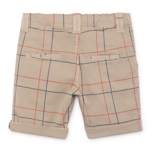 Checkered chino shorts -product