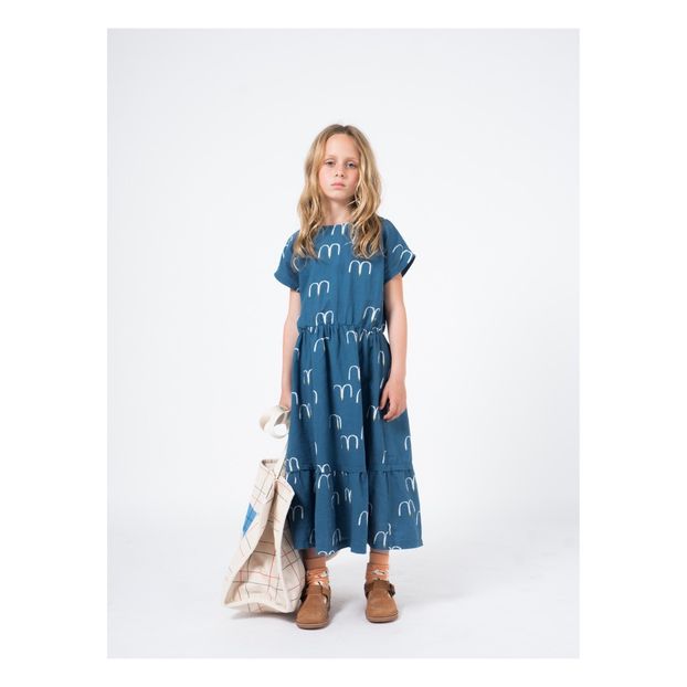 Cotton and linen midi dress-product