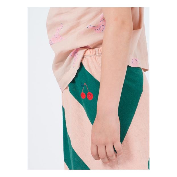 Cotton and linen midi skirt -product