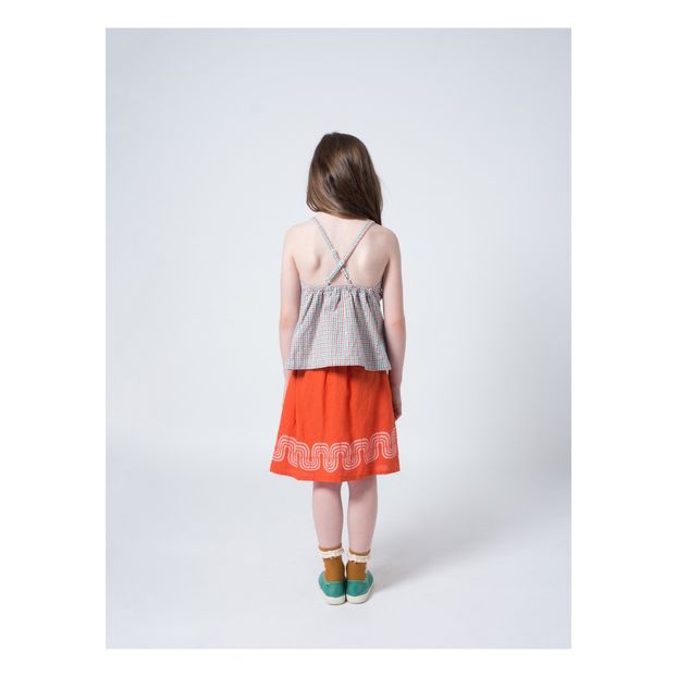 Cotton and linen mini skirt -product
