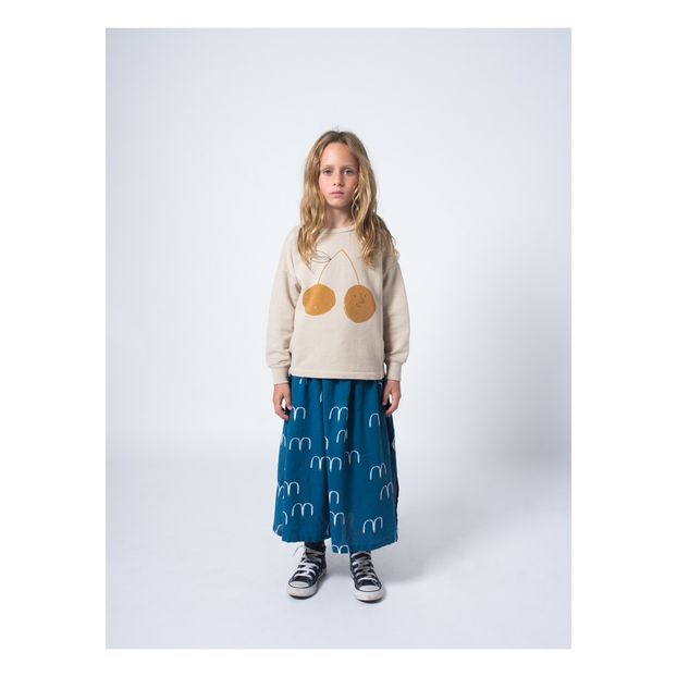 Bird printed organic cotton maxi skirt-product