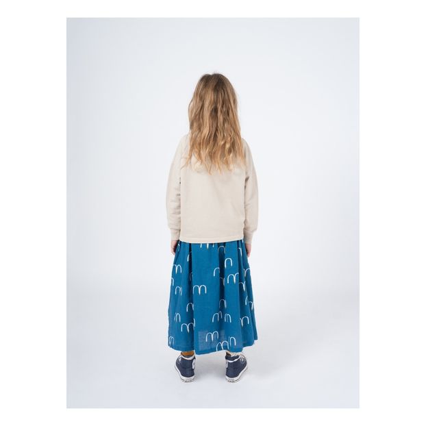 Bird printed organic cotton maxi skirt-product