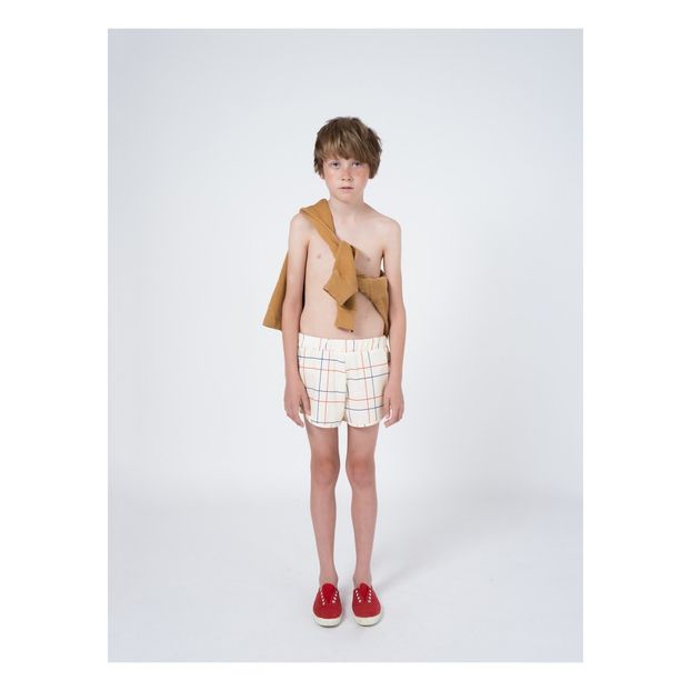 Checkered swimming trunks -product