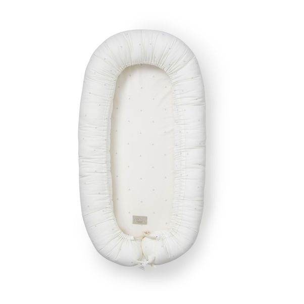 Cale-bébé cocon à pois en coton bio-product