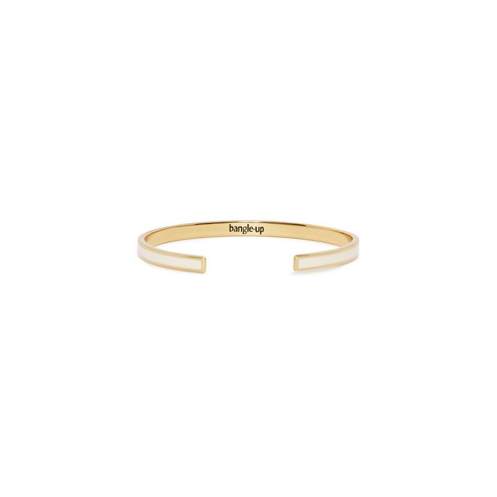 Pulsera Abierta Ajustable | Blanco- Imagen del producto n°4
