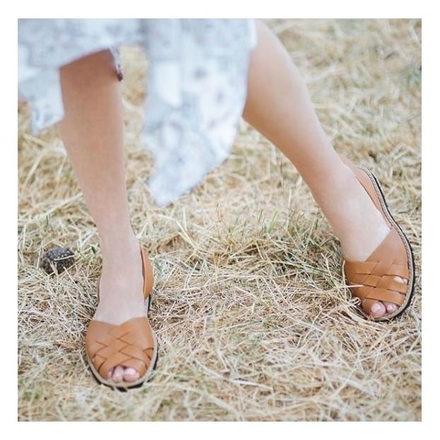 Sandales Avarca Compostelle - Collection Adulte Cognac- Image produit n°1