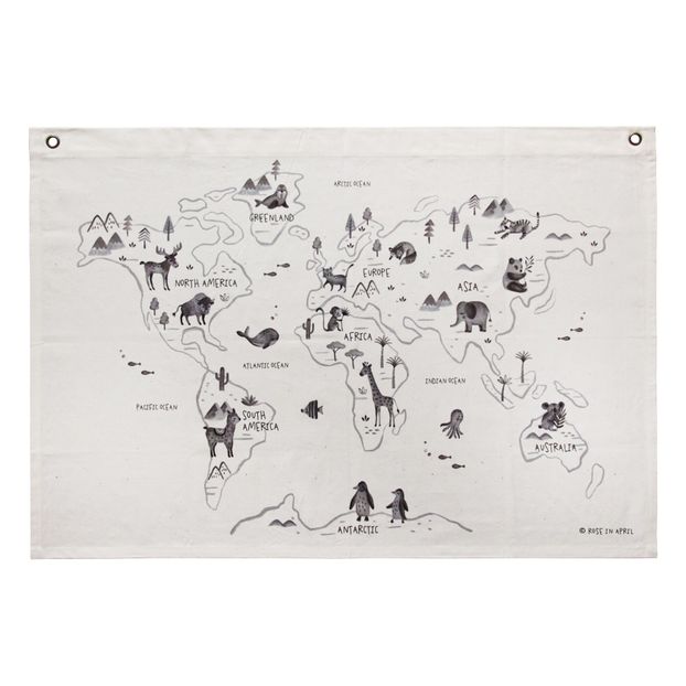 Carte du monde version anglaise-product
