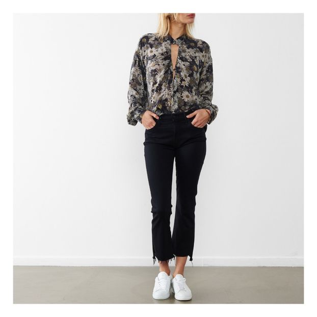 Jean Evasé Insider Crop Step Fray-product
