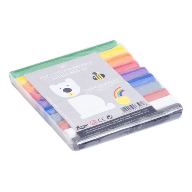 Rainbow Organic Beeswax Modelling Clay - 10 Colours-product