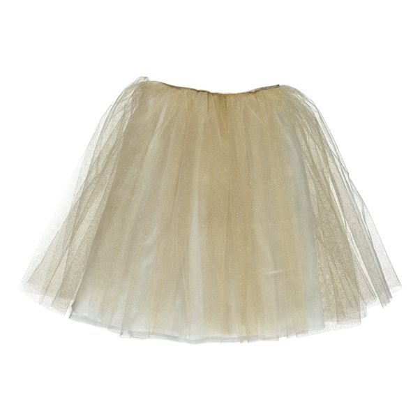 Long gold sequin tulle and cotton lined tutu-product